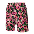 thumbnail image 4 of Balery Trendy Floral Traje de Baño Estilo Hawaiano para Hombre, Shorts de Secado Rápido con Bolsillos-Medium, 4 of 6
