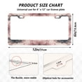 thumbnail image 2 of Aluminum License Plate Frame 2 Pack Car Exterior Accessory Car Tag Holder for Front Rear Plates Cars Decor Soft Pink Tie-dye Pattern, 2 of 7