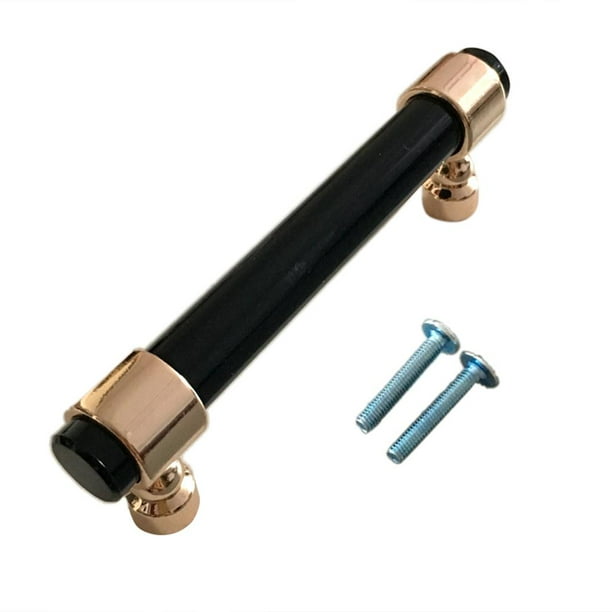 es de Puerta de Barra de Barra de Acrílico Perilla de Extracción de pequeña sala de Cajón Cepillado Rose Gold 121mm