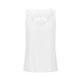 thumbnail image 7 of Diufon Summer Trendy Tank Tops for Women V Neck Sleeveless Hollow-Out Strap Tops Solid Color Tunics, 7 of 7