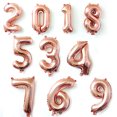 thumbnail image 3 of 32-inch rose gold digital balloon medium aluminum film letter number 0-9 inflatable decoration New Year balloon - style：Number 5；, 3 of 5