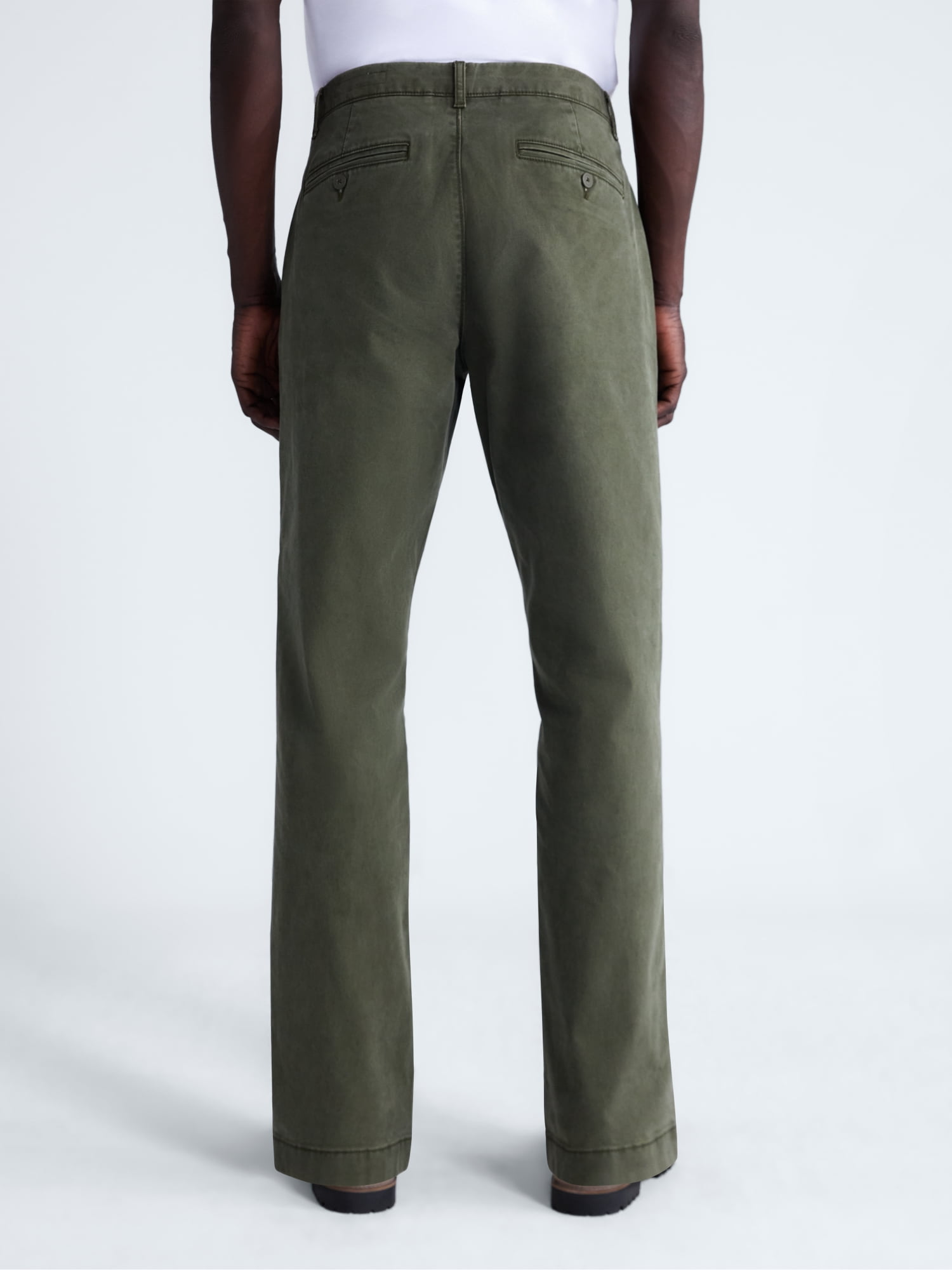 Free Assembly Men's Straight Fit Chino Pants, Waist Sizes 29-40