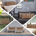 thumbnail image 6 of Burnt Orange Green Long Body Pillow Covers, Vintage Abstract Flowers Soft Breathable Throw Pillow Cases with Invisible Zipper, Decorative Pillowcase Pillows Protectors for Sofa Bed Couch 20"x60", 6 of 9