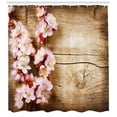 thumbnail image 3 of Ambesonne Floral Shower Curtain, Spring Blossom Orchard, 69"Wx70"L, Sand Brown Pale Pink, 3 of 3