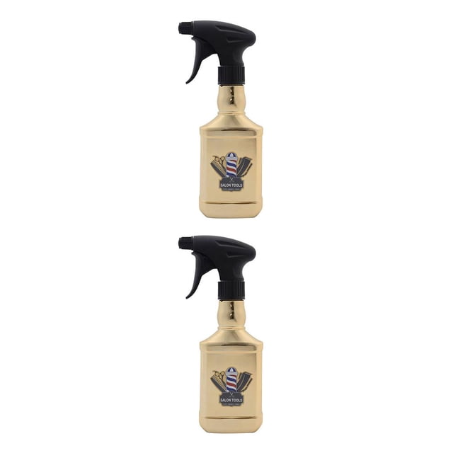 Vogacara Botella de espray para peluquería, rociador de agua recargable, herramienta de peluquería Vintage, contenedor rociador, herramientas Type1 NO1