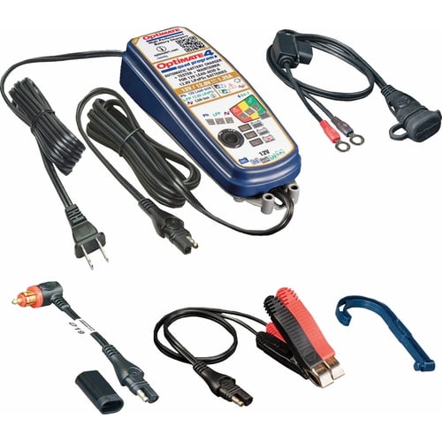 TecMate TM631-PR OptiMate 4 Quad Battery Charger and Maintainer