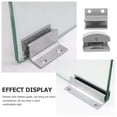 thumbnail image 2 of Shisuyan 2pcs Sliding Door Bottom Guide Aluminum Alloy Silver Accessories For Homeowners, 2 of 8