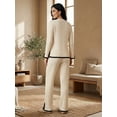 thumbnail image 3 of Conjunto de Suéter y Pantalón Acanalado Diseño Elegante y Versátil para Mujer, 3 of 5