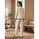 thumbnail image 3 of Conjunto de Suéter y Pantalón Acanalado Diseño Elegante y Versátil para Mujer, 3 of 5