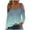 Green, variant on Scyoekwg Womens Tops Long Sleece Dressy Casual V-Neck Cold Shoulder Tops Y2k Clothes Trendy Gradient Color Graphic Tops Long Sleeve Loose Blouses(Blue,S)