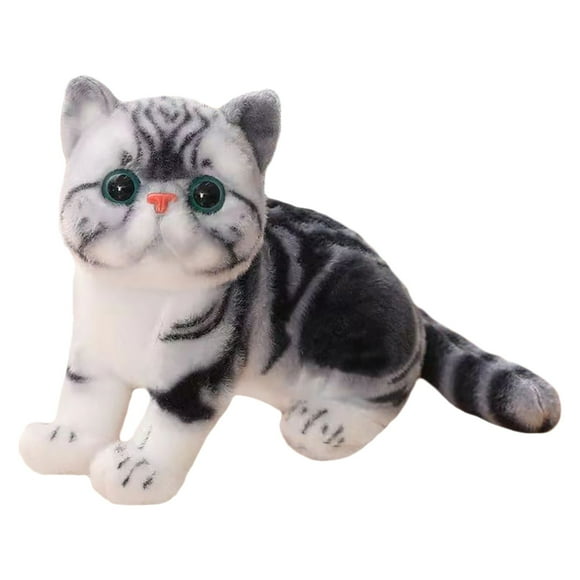7.9 Inch Realistic Ragdoll Cat Plush Stuffed Animal Toy, Handmade Soft Plush Doll, Perfect Gift for Cat Lovers, Kids & Collectors, A Cute 20Cm Cat Plush Toy