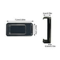thumbnail image 3 of Upgraded Clip-On Folding Phone Mount – 360° Rotation Metal Double Ring Bracket, Universal Holder for Smartphones, 3 of 7