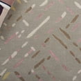thumbnail image 3 of Artcore SA4 Grey Abstract Geometric Handmade Wool Area Rug – 6x9 ft, 3 of 5