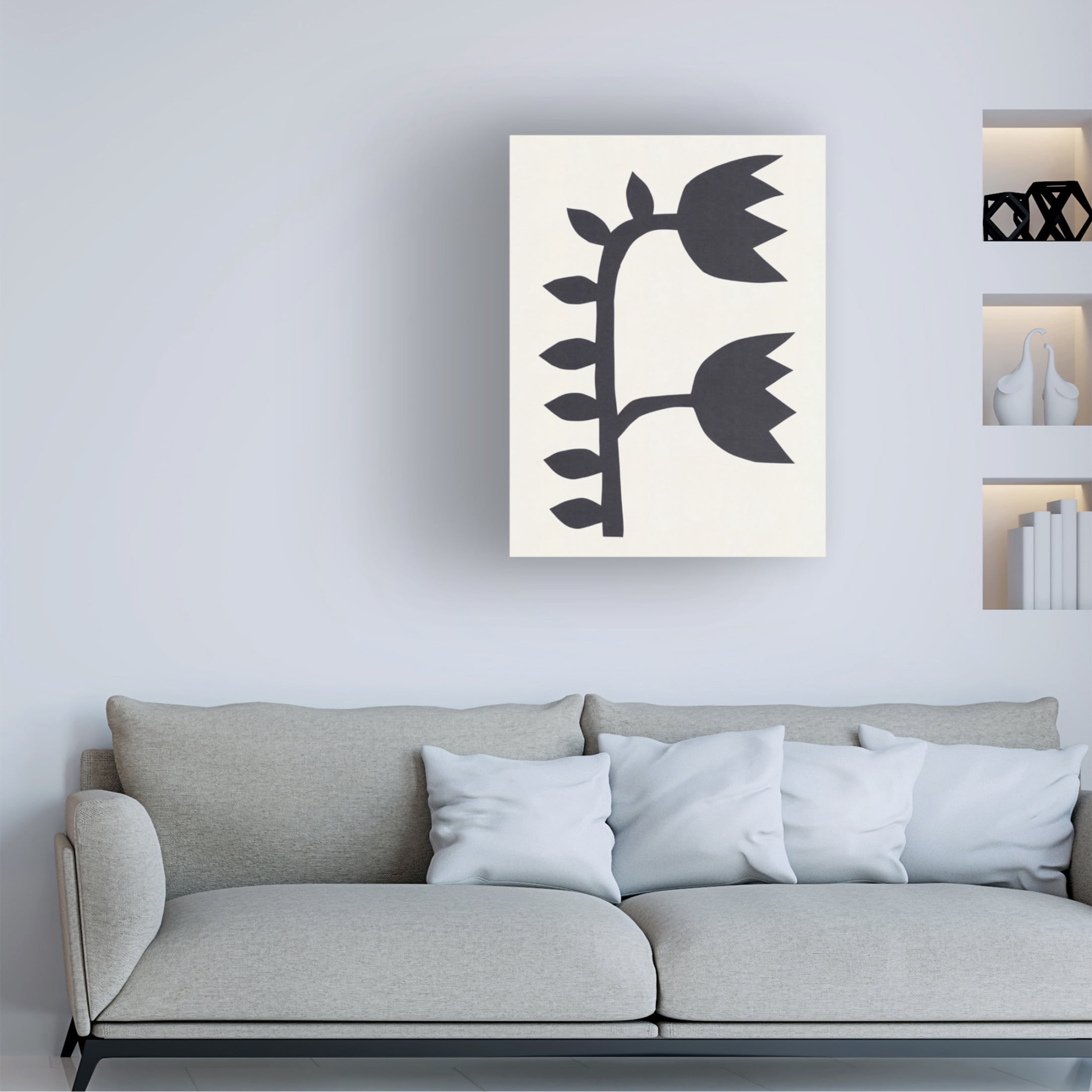 Trademark Fine Art Alisa Galitsyna Black Tulips 1 Canvas Wall Art