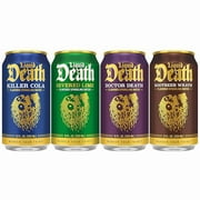 Liquid Death, Soda-Flavored Sparkling Water Variety PackSevered Lime, Doctor Death, Killer Cola, and Rootbeer Wrath 12 Oz can