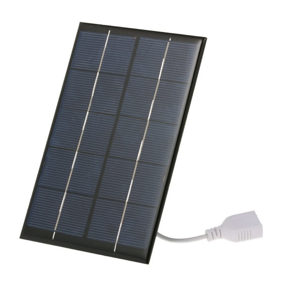 Amdohai 2.5W/5V Portable Solar Charger With USB Port Monocrystalline silicon Compact Solar Panel Phone Cellphone Power Bank Charger For Camping Hiking Travel