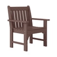 thumbnail image 3 of WestinTrends Malibu Outdoor Patio HDPE Adirondack Dining Arm Chair, Dark Brown, 3 of 17