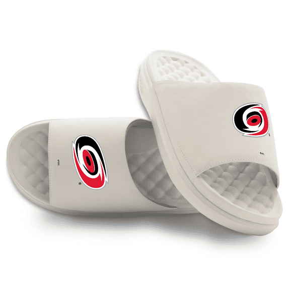 Unisex ISlide Cream Carolina Hurricanes Primary Motive Slide Sandals