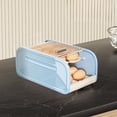 thumbnail image 6 of Automatic Rolling Space-Saving Pull-Out Drawer Egg Holder, 2-Tier Egg Storage Organizer with Sliding Lid,Food-Grade PET Container ,Clear Egg Dispenser for Fridge Kitchen & Countertop Organization, 6 of 6