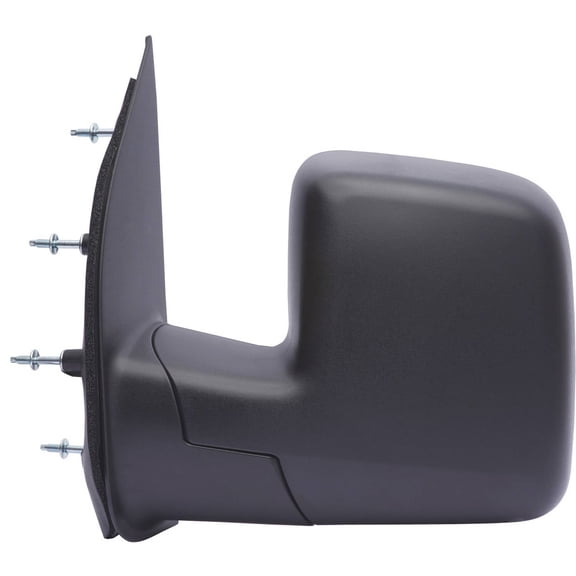 61180F - Fit System Driver Side Mirror for 08-09 Ford Econoline Van, single lens, textured black, foldaway, Manual