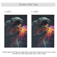 thumbnail image 4 of Yayeee Garden Flag 12" x 18" Double Sided Outdoor Yard Lawn Holiday Decorations, Black Astronaut, 4 of 6
