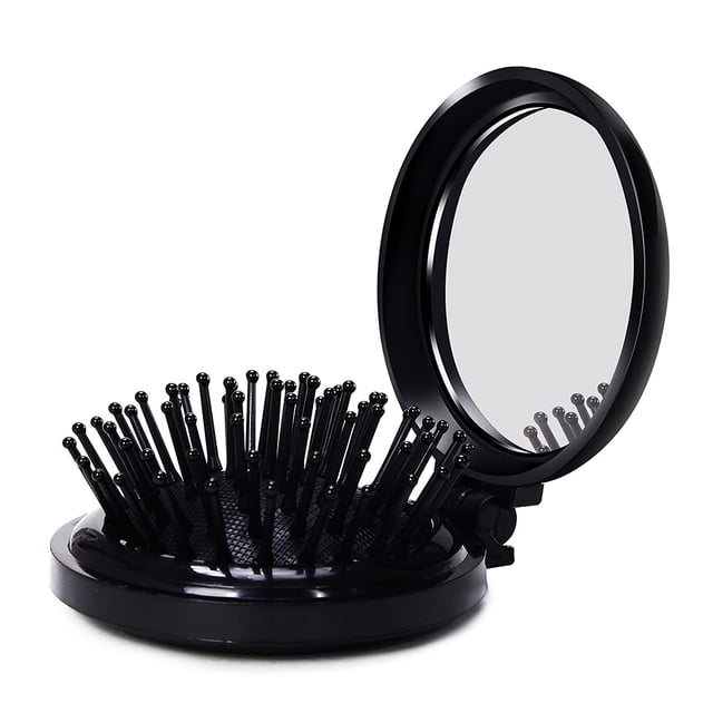 LOUISE MAELYS 1 Uds. Mini peine plegable de bolsillo con espejo, juego de viaje, Idea de regalo