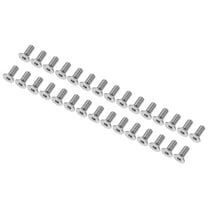 Uxcell M5 x 12 mm Flat Head Socket Cap Screws, 50 Pack 304 Stainless Steel 18-8 Machine Screws Flat Countersunk Bolts