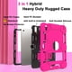 thumbnail image 3 of Funda CCMAO para iPad 11 pulgadas (A16) 2025 / iPad 10ª Generación 2022 (10,9 pulgadas) con soporte resistente, soporte para lápiz, funda híbrida resistente a golpes para iPad 11/10 Gen, Rosa+Negro, 3 of 7