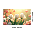 thumbnail image 3 of Colorful Flower Backdrop Banner for Spring Wedding Floral Photography Props Party Supplies Birthday Decorations Background Events, 3 of 4