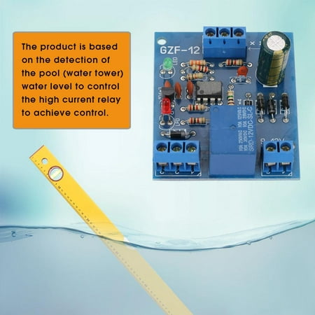 LYUMO Level Controller module,9-12VDC Level Controller Switch Module Automatic Pumping Drain Protection Control Circuit Board,Level controller switch