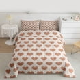 thumbnail image 2 of Homewish Love Heart Print Bedding Comforter Set 2pcs for Female Men Adults,Dreamy Princess Twin Comforter Sets Microfiber,Romantic Valentine's Day Breathable Bedding Set,Microfiber Bedroom Decor, 2 of 8