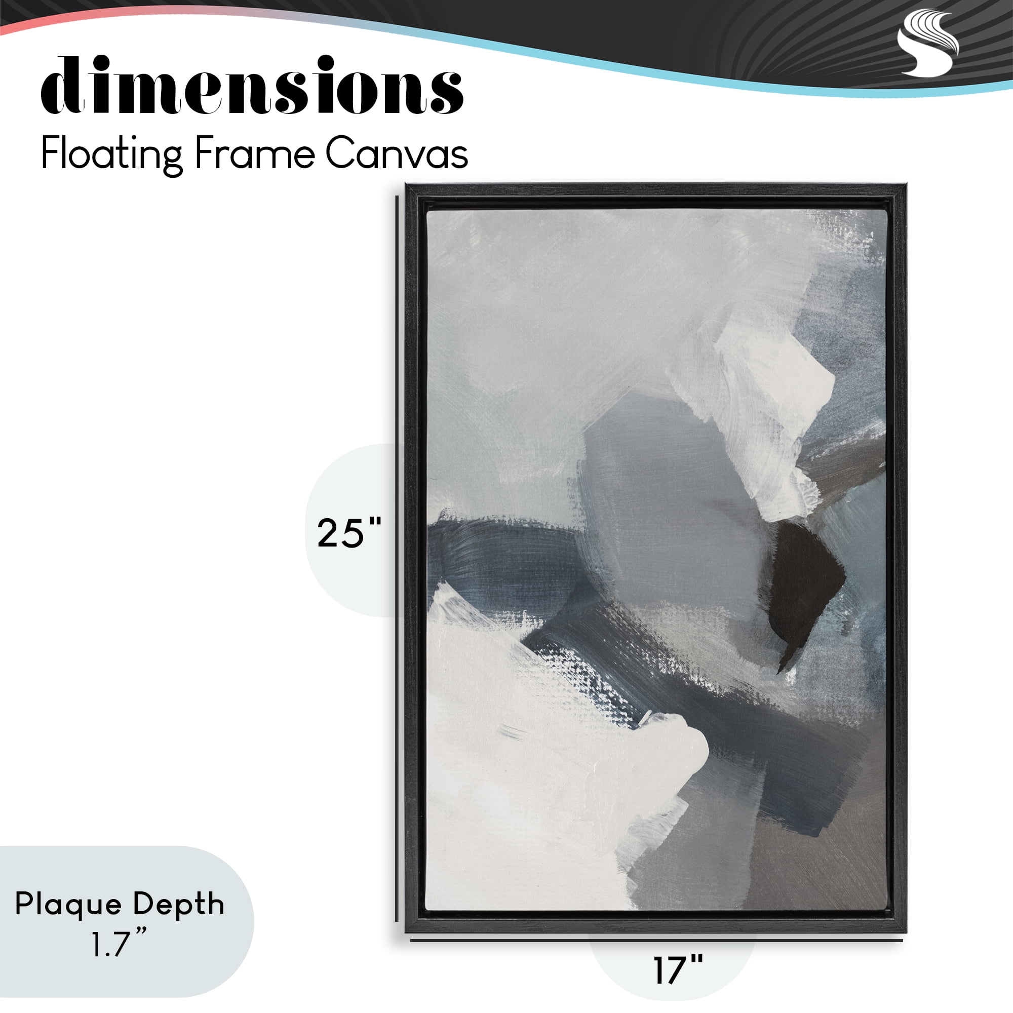 Stupell Industries Peace In The Storm Black Framed Floater Canvas Wall Art, design by Lanie Loreth
