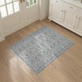 thumbnail image 3 of ODIKA 3'x5' Washable Throw Rug Stain Resistant, Low Profile, Non-Slip Stripe Butterfly Ribbon Details Scattered Delicate Vintage Ditsy Refined for Entryway, Kitchen, Mudroom, 3 of 7