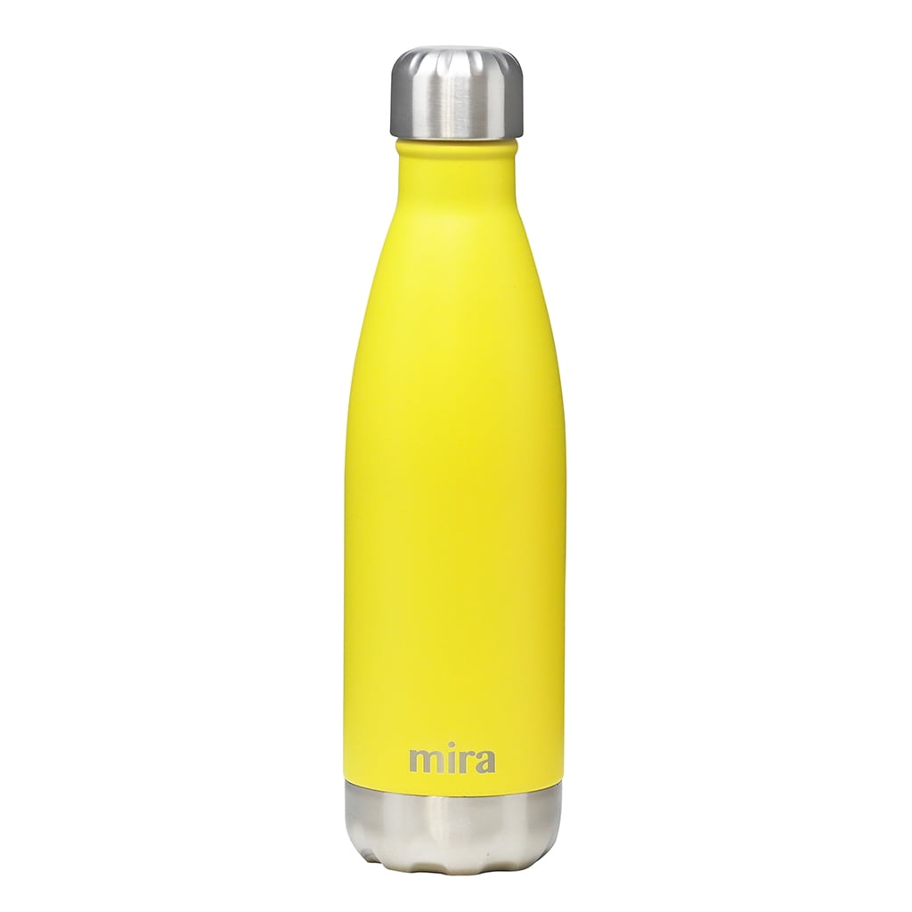MIRA 17 oz Stainless Steel Vacuum Insulated Water Bottle LeakProof Double Walled Cola Shape