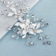 thumbnail image 4 of Horquillas para el pelo de boda con diamantes de imitación, pasador para el pelo de boda de cristal hecho a mano con flores, accesorios para el cabello de novia, pasador de peine para mujer, pasador d, 4 of 5