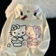 thumbnail image 2 of Sudadera con capucha Sanrio Hello Kitty con bonito cárdigan para mujer, suéter holgado de gran tamaño con capucha, sudadera con estilo japonés Yk2, sudadera con capucha Kawaii Lolita, 2 of 5