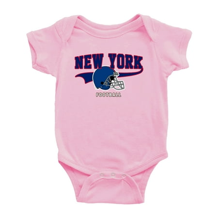 

Cute New York One-piece Outfits Football Jersey Baby Clothes (Pink 0-3 Monthes)