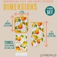 thumbnail image 6 of PREMIUS 5 Piece Printed Kitchen Linen Set, Pears, 2 Cotton Towels, 2 Pot Holders, 1 Oven Mitt, 6 of 8