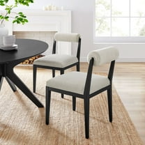 Kai Dining Chair in Linen Black