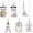White, variant on 6 count Hall Pass Lanyards and School Passes, Math Classrooms Passes