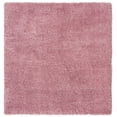 thumbnail image 2 of SAFAVIEH Fontana Jamie Solid Plush Shag Area Rug, Pink, 6'7" x 6'7" Square, 2 of 6