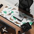 thumbnail image 2 of Long Mouse Pads for Desk,Colorful Dinosaurs Silhouettes Pattern Desk Mats on Top Of Desks, Desk Mouse Pad Extra Large with 3mm Non-Slip Base and Stitched Edge for Gaming,Office,Work,Home 35.4"x15.7", 2 of 6