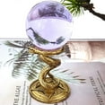 thumbnail image 7 of Jiibva Crystal Ball Stand Crystal Sphere Display Holder Metal Snake Design Globe Ball Stand Home Desktop Ornament for Sphere or Stone, 7 of 7