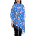 thumbnail image 3 of Xecao Tropical Jellyfishes Pattern Womens Winter Scarf Fall Scarf Oversized Large Scarf for Women Warm Shawl Wrap, 3 of 8