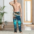 thumbnail image 2 of Honiee Hawaiian Ship Dolphin for men - a sleek fusion of Straight Pajama Pants, versatile Lounge Pants, and cozy Sleepwear, all rolled into one-XX-Large, 2 of 6