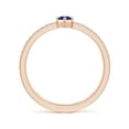 thumbnail image 2 of ANGARA Natural Marquise Sapphire Split Shank Ring with Accents in 14K Rose Gold for Women (Size-5x2.5mm) | September Birthstone, Anniversary, Jewelry Gift for Women | Natural Blue Sapphire Ring, 2 of 9
