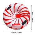 thumbnail image 3 of Inflatable Snow Tube 90cm for Adults, Heavy-Duty PVC Anti-Roll Sledding Sled with Handles, Cold-Resistant for Winter Hill Tubing & Outdoor Fun, 3 of 3