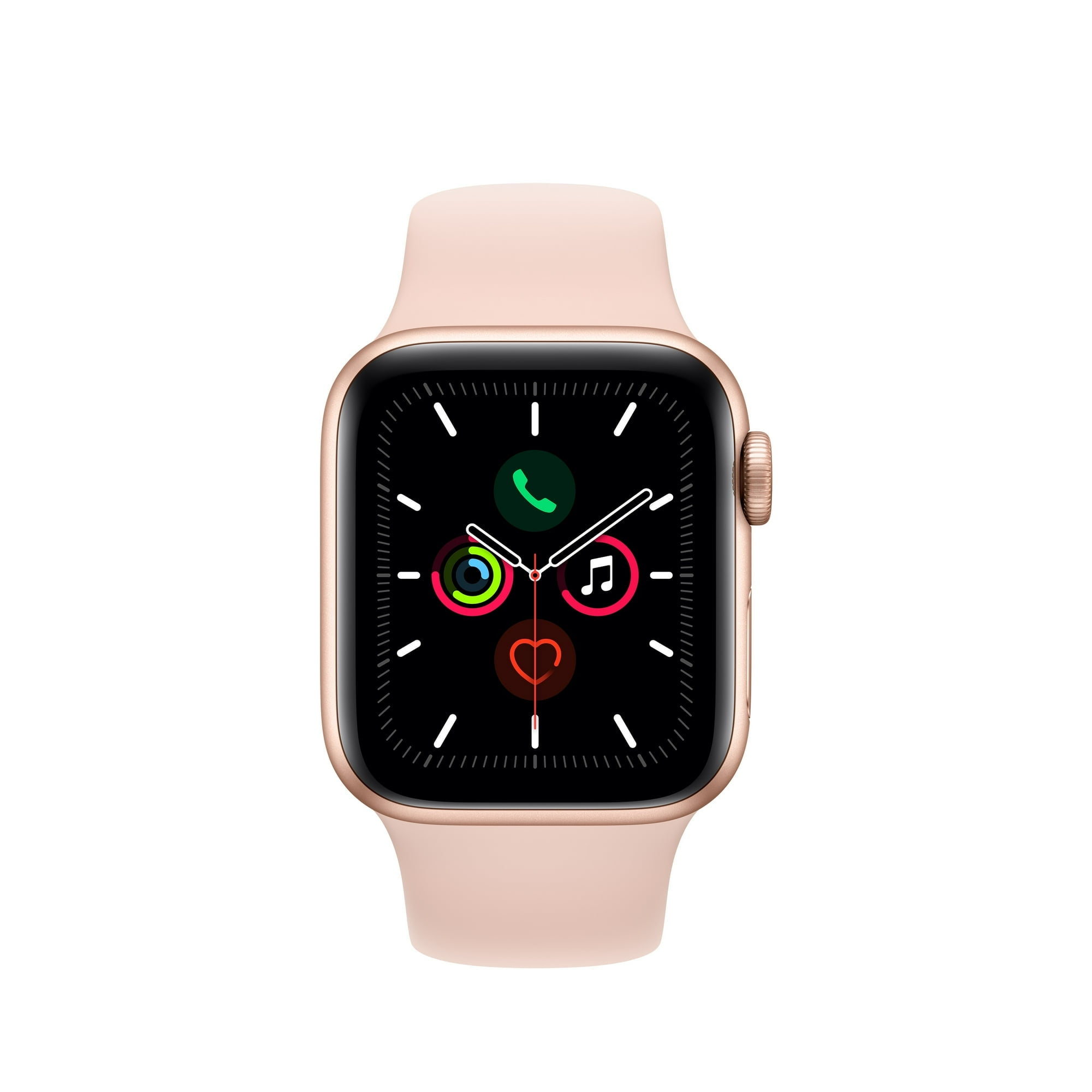 Restored Apple Watch Series 5 (GPS, 40mm) - Gold Aluminum Case - Pink Sand Sport Band (Refurbished)