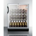 thumbnail image 2 of Summit Appliance SWC6GBLADA 24 in. Freestanding Wine Cooler for Freestanding Use with Glass Door, Black, 2 of 3