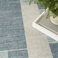 thumbnail image 3 of Nourison Astra Machine Washable 4' x 6' Blue Ivory Modern Indoor Flatweave Rug, 3 of 11